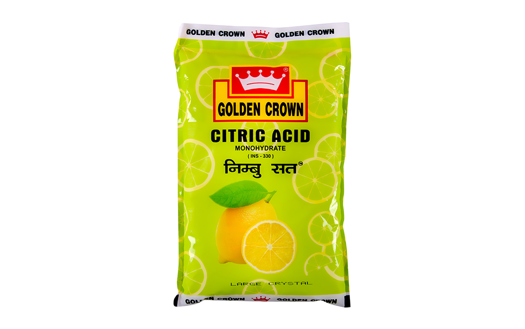 Golden Crown Citric Acid Monohydrate Large Crystal   Pack  500 grams
